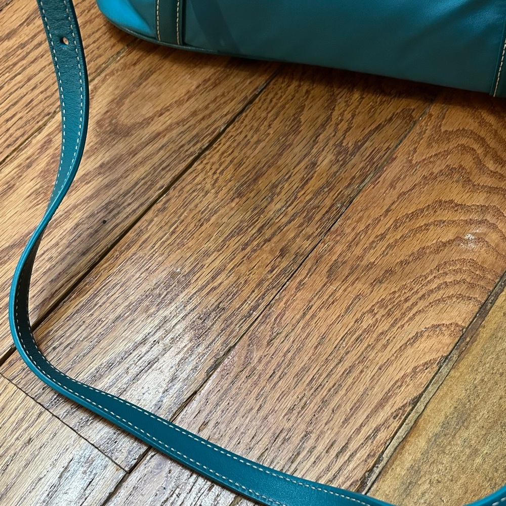 Prada Borsa A Mano Handbag Turquoise / Blue Tessuto + Soft CA BN1841 Tote Hobo - Picture 17 of 17